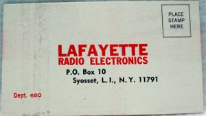 Lafayette Order Form - Back